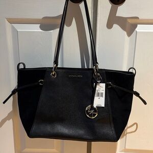 Michael Kors Black Leather Tote